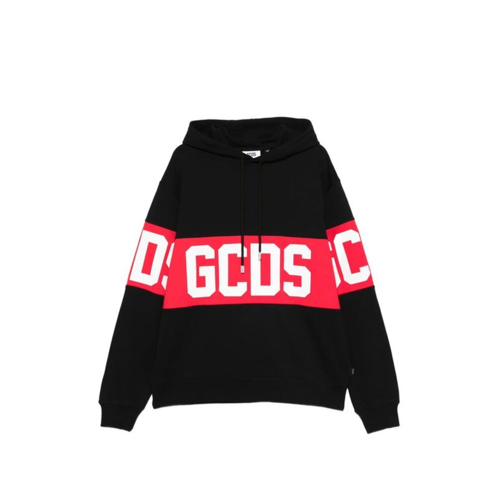 Gcds Black Sweaters & Knitwear - Hoodies Men